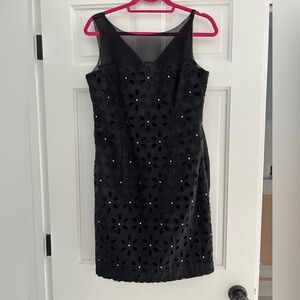 Lilly Pulitzer size 6 cute black cocktail dress. EUC.